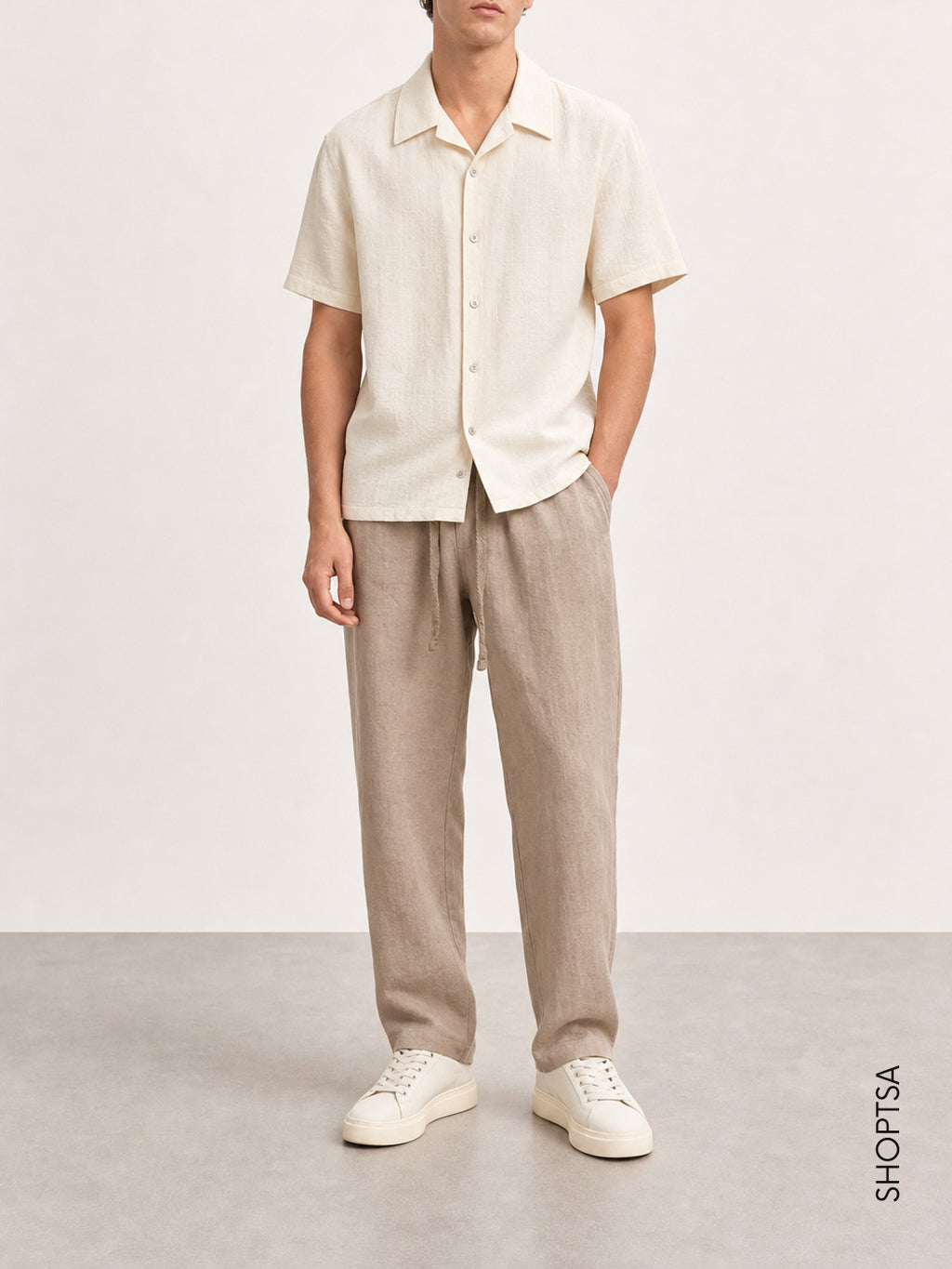 Camicia in cotone microoperato