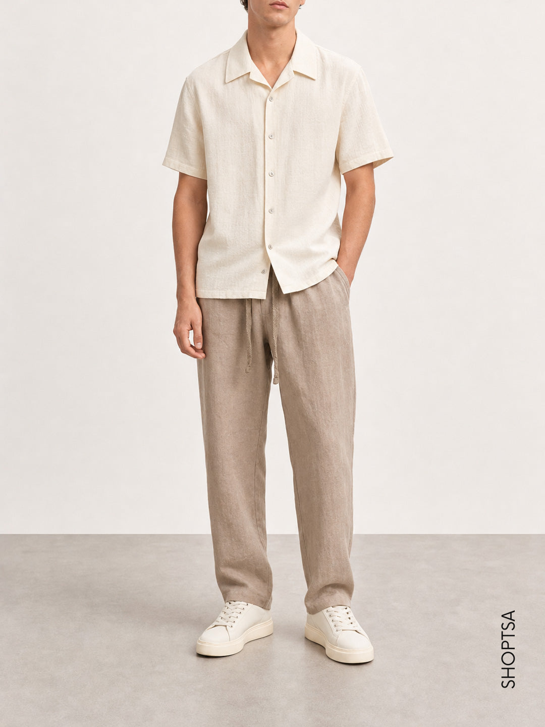 Camicia in cotone microoperato
