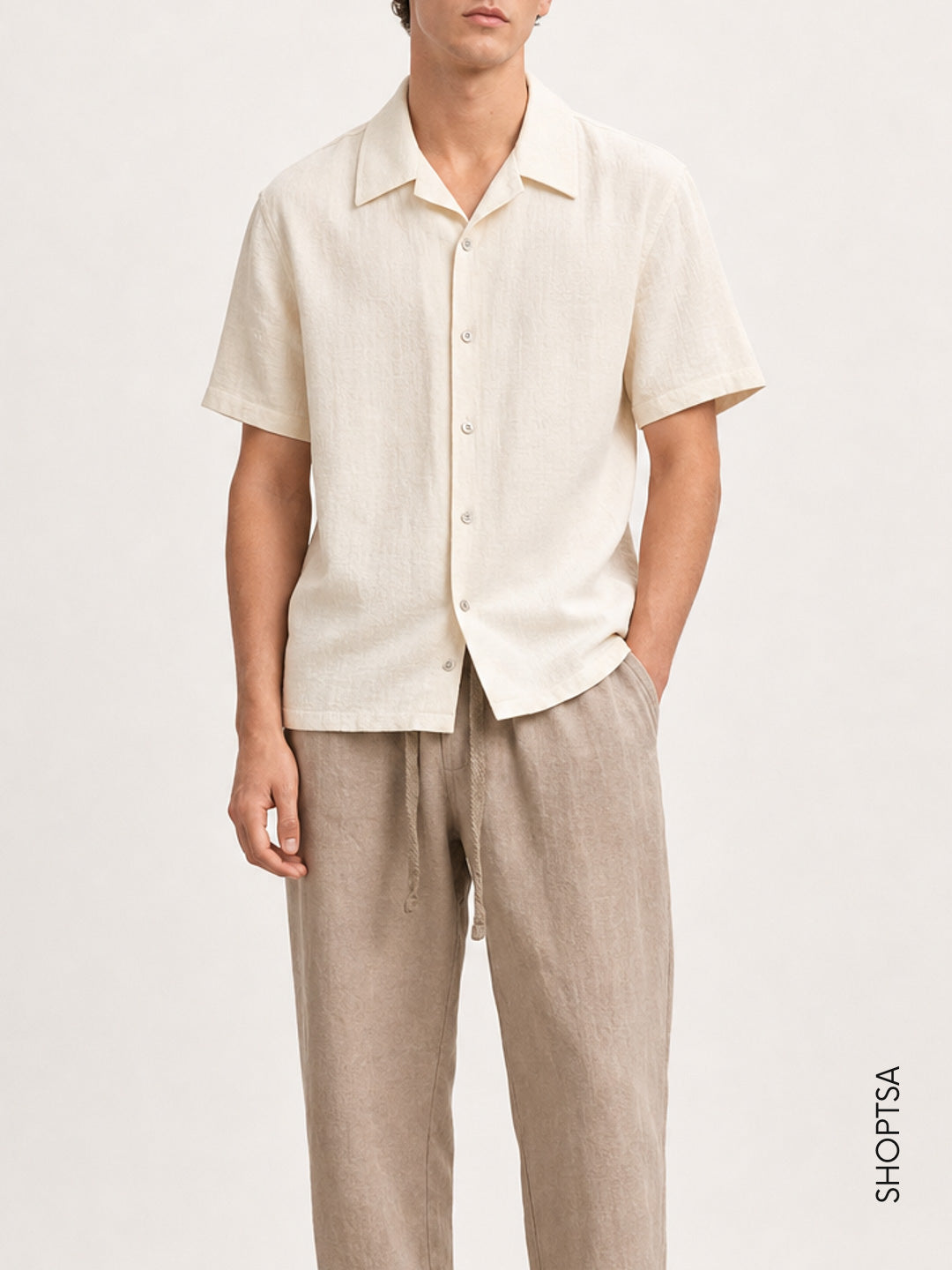 Camicia in cotone microoperato