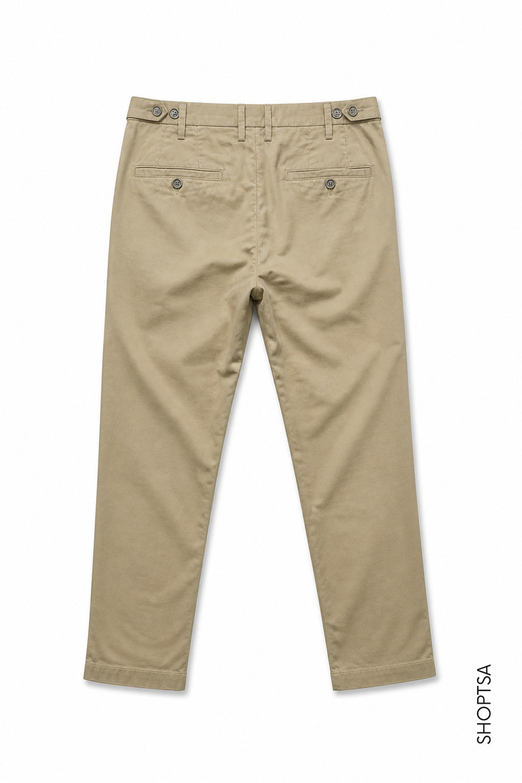 Pantalone con pinces in cotone elasticizzato