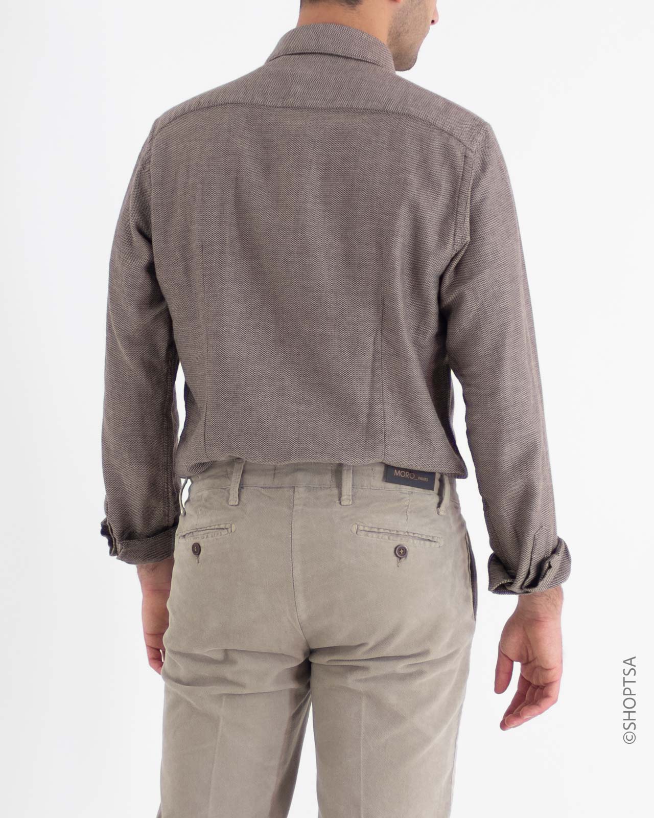 Camicia in cotone marrone - Cliver Jeans - shopTSa