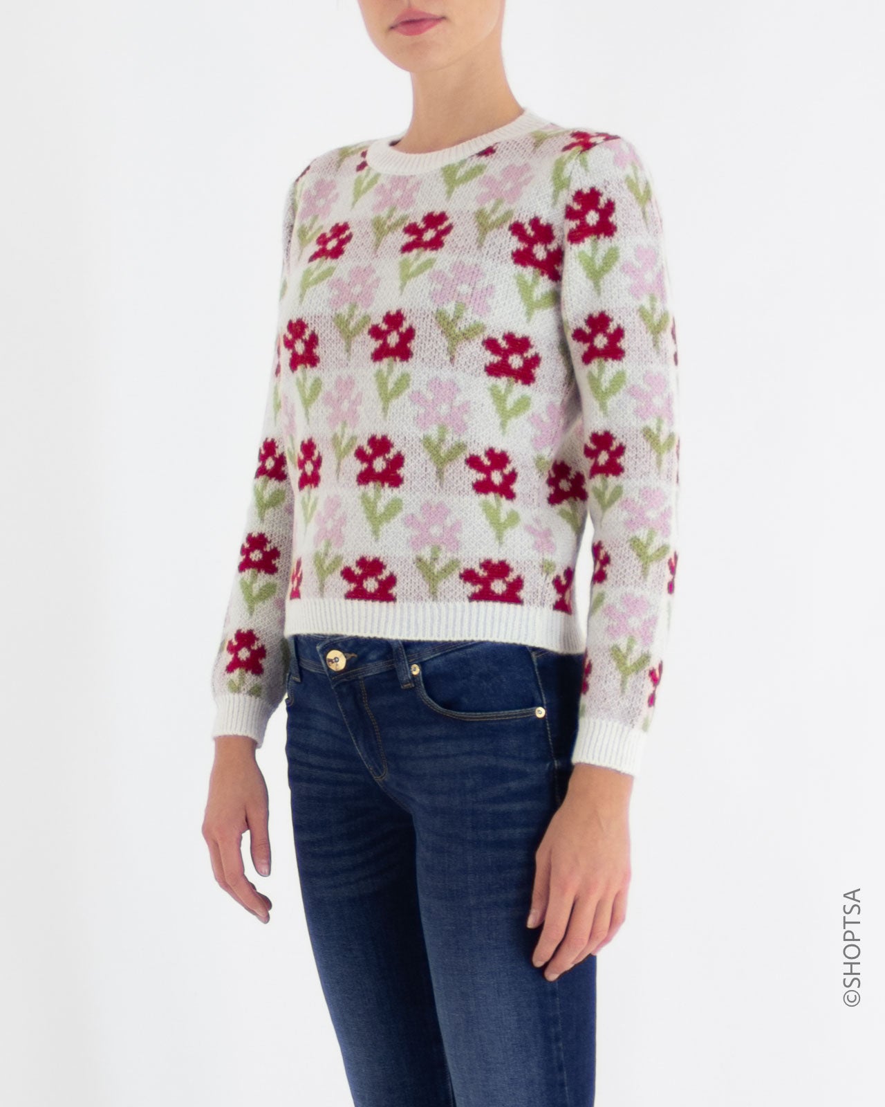 Maglione fiore mohair - Midi - shopTSa