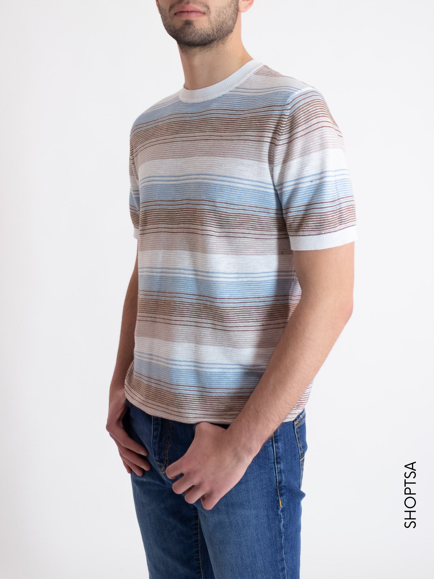 Linen blend crewneck - Cliver Jeans
