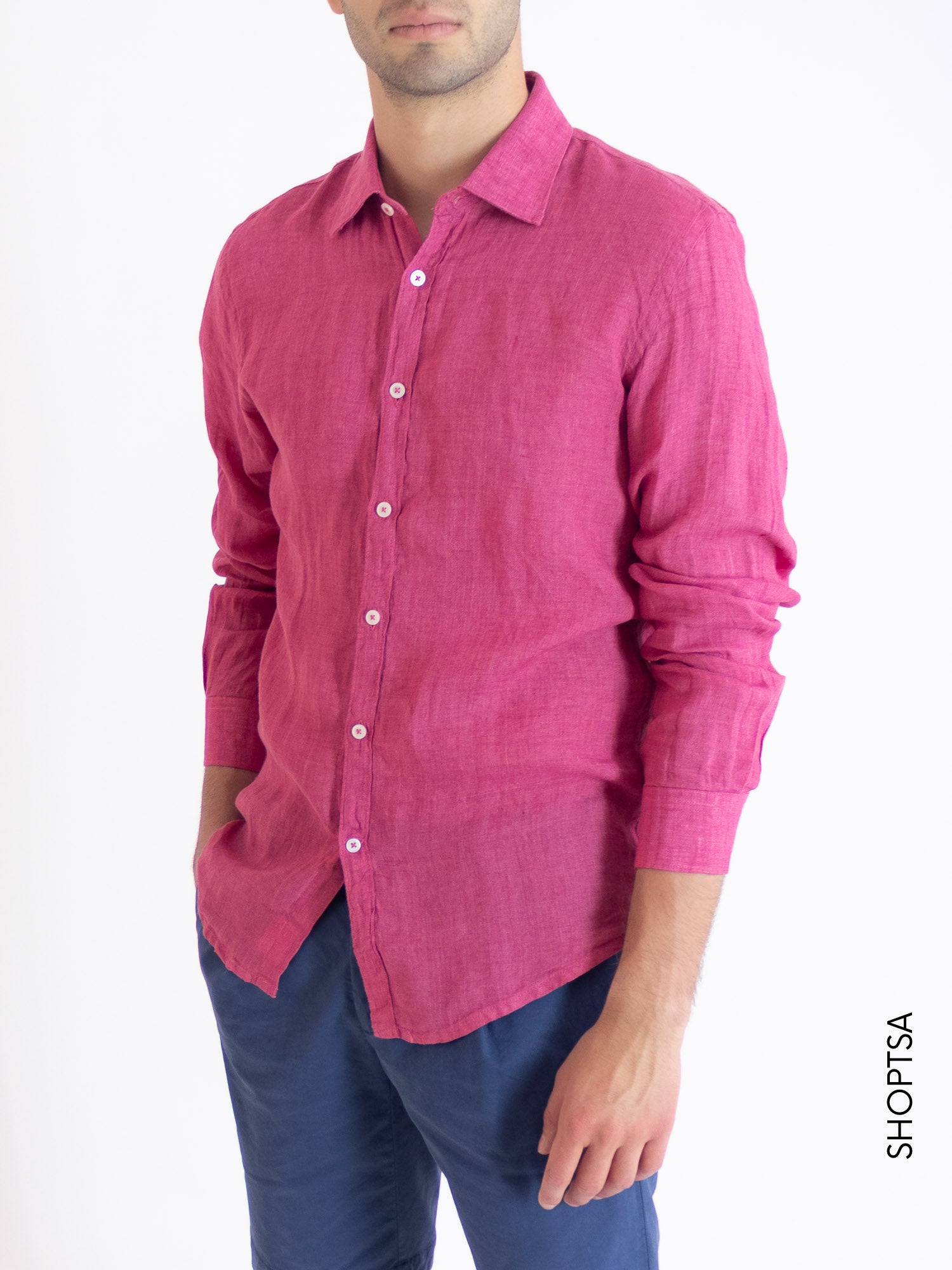 Colored linen shirt - Cliver Jeans
