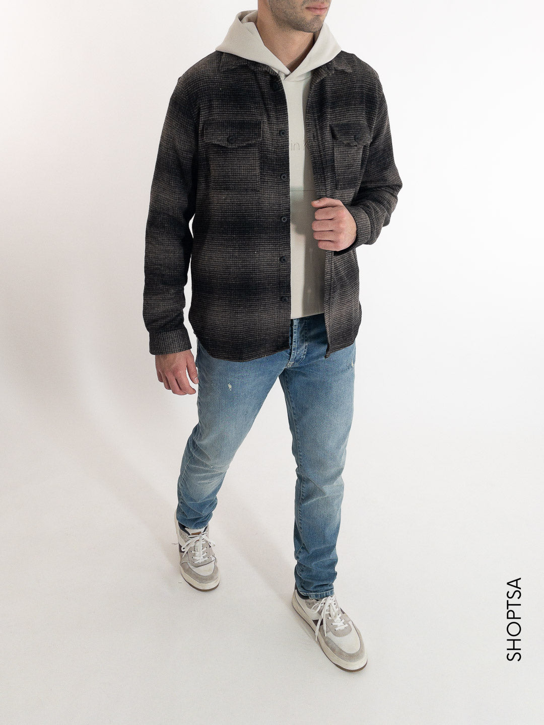 Gradient checked shirt - SSEINSE