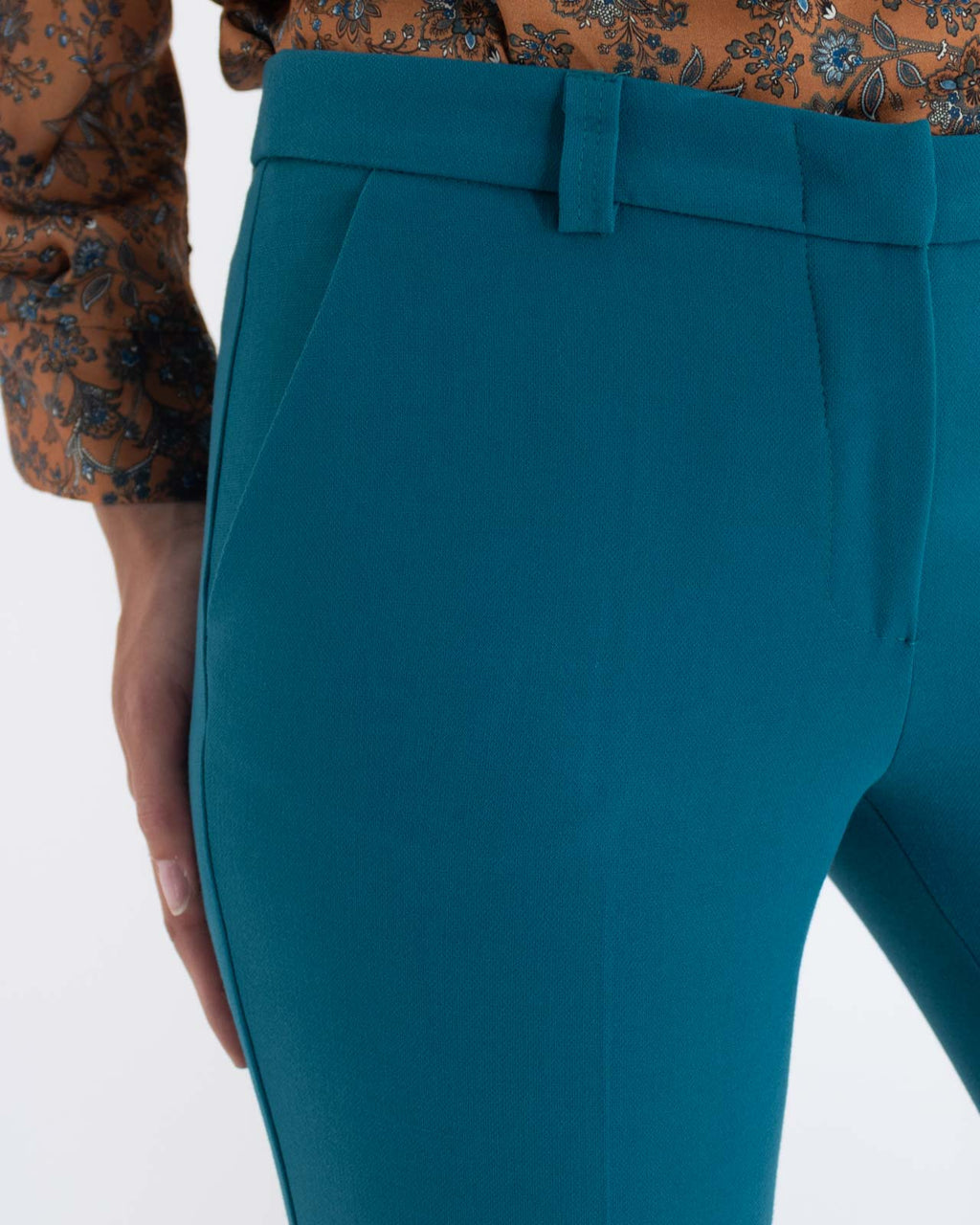 Pantalone aderente ottanio - Angysix - shopTSa