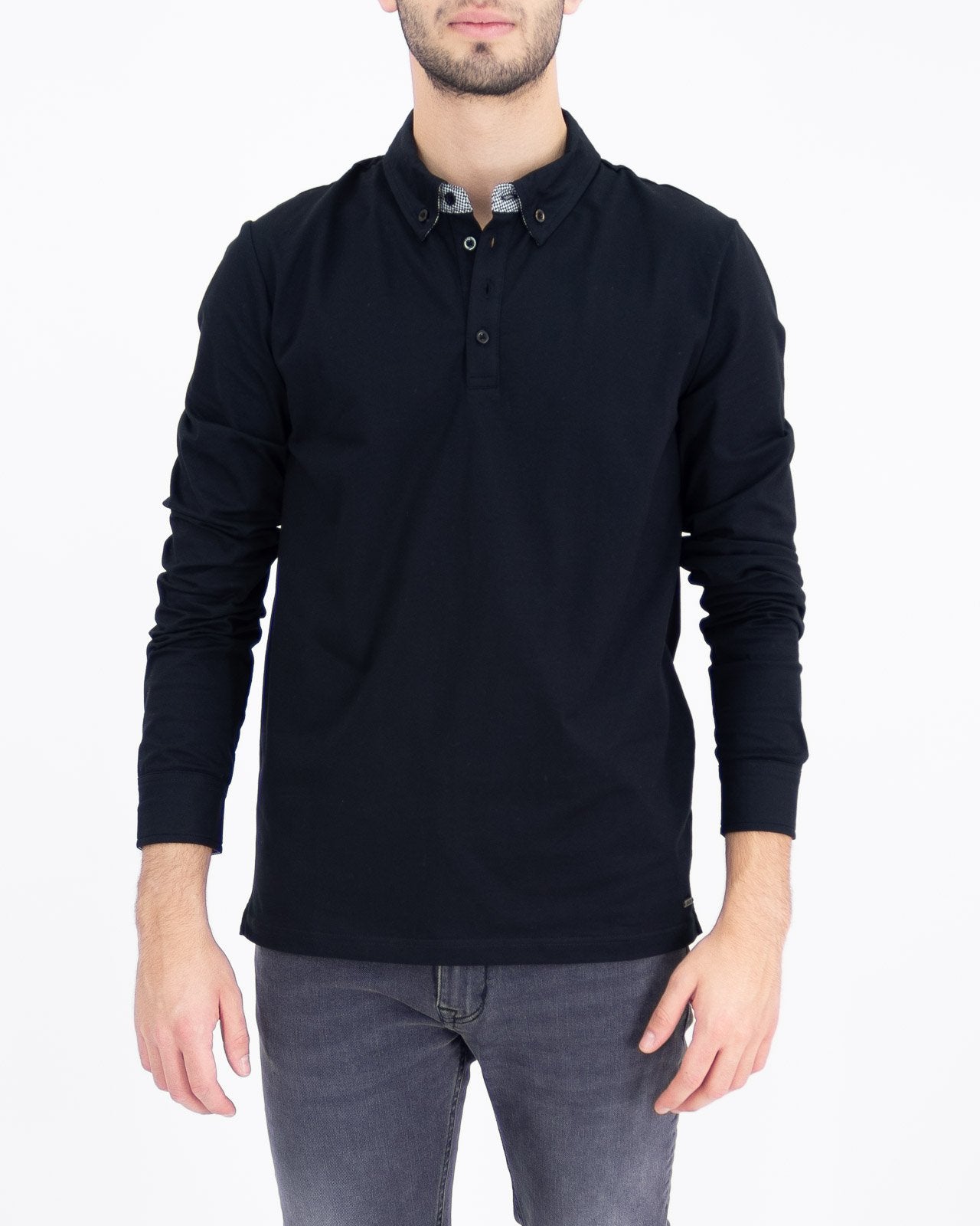 Long sleeve polo shirt with buttons - Gaudì