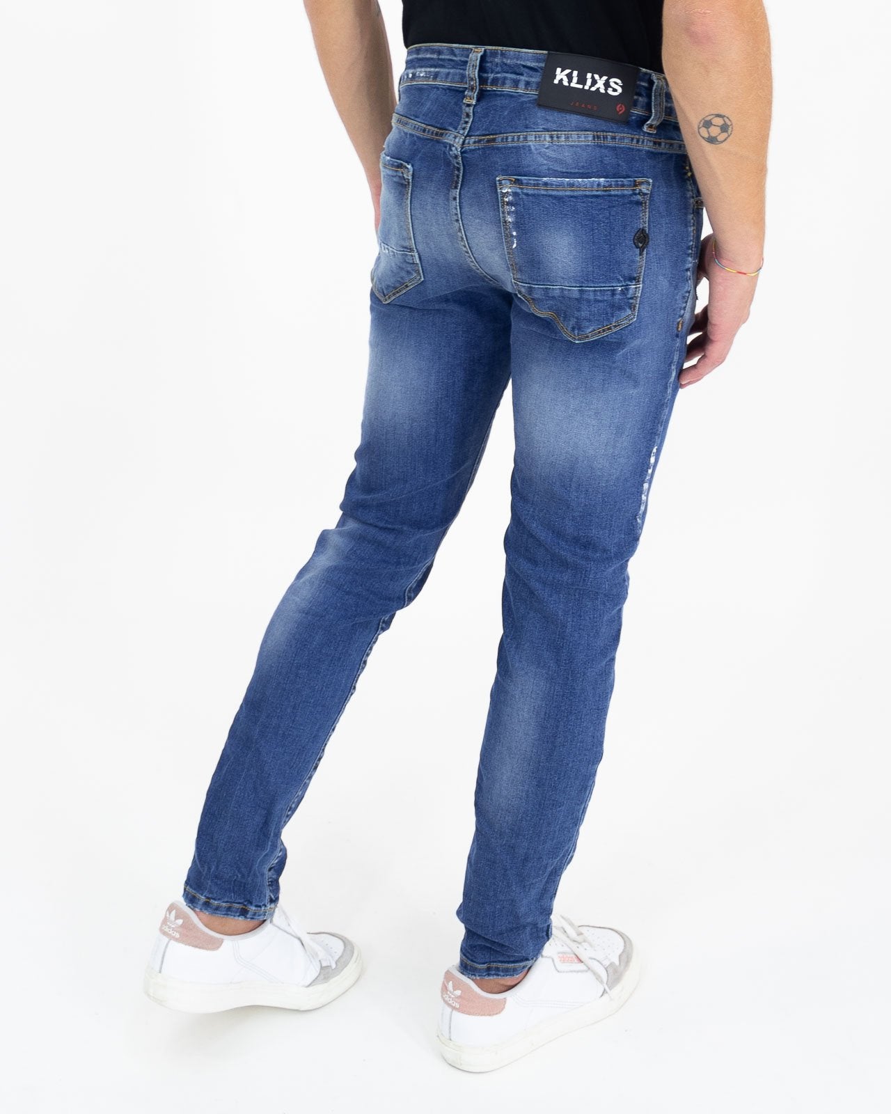 Jeans da uomo skinny con rotture Made in Italy
