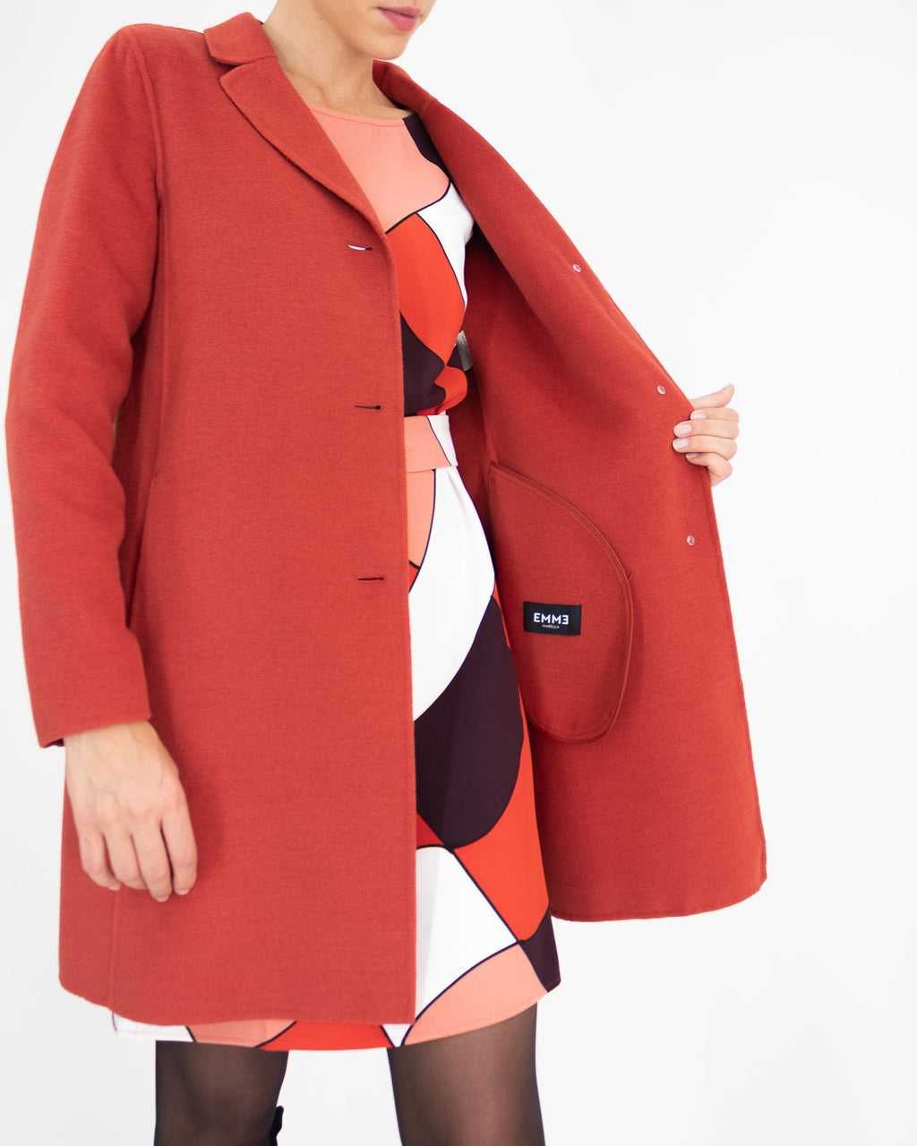 Cappottino monopetto cucito a mano - Emme Marella - shopTSa