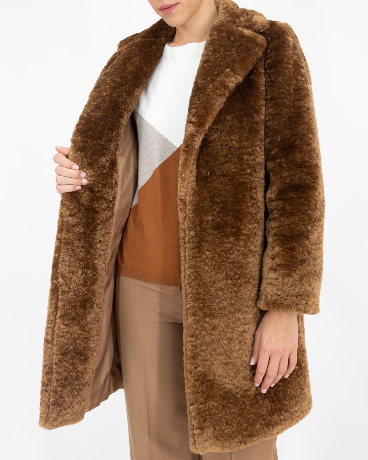Cappotto teddy marrone - Emme Marella - shopTSa