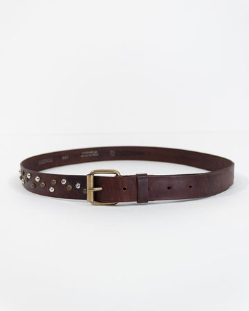 Cintura in pelle borchie