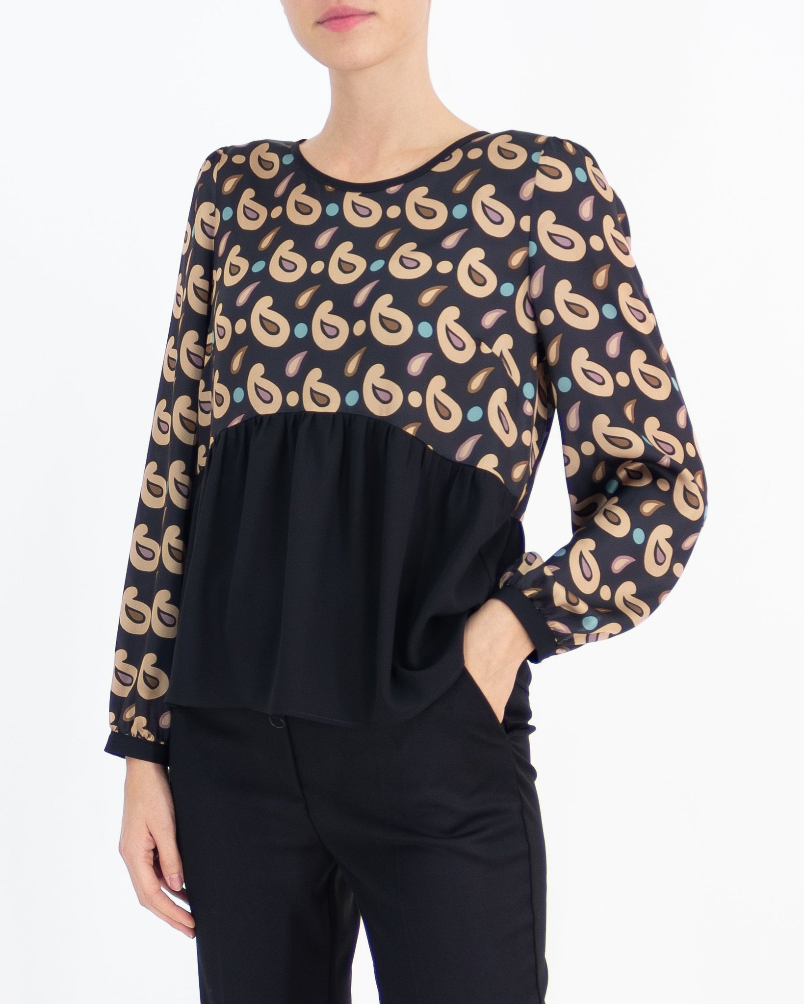 Paisley patterned blouse