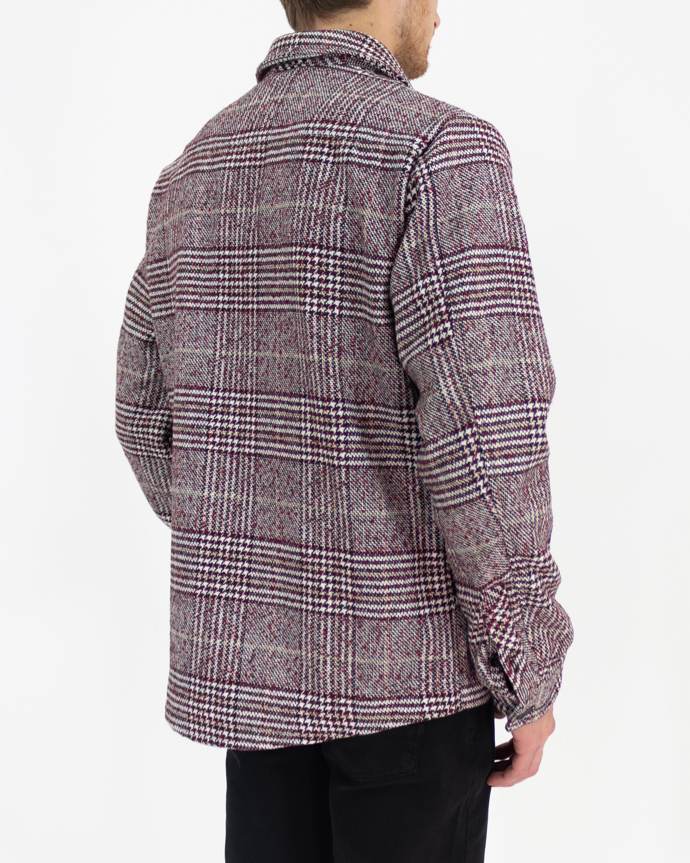 Giacca in panno bordeaux a quadri - Sseinse - shopTSa