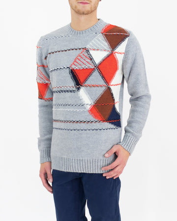 Jacquard knit sweater