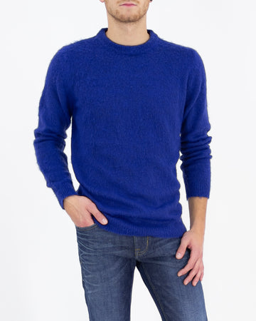 Maglione misto mohair bluette
