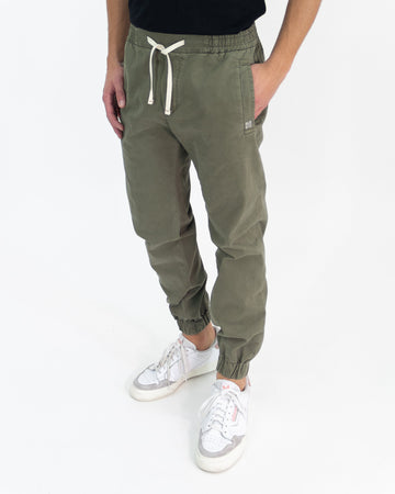 Pantalone con elastico verde salvia