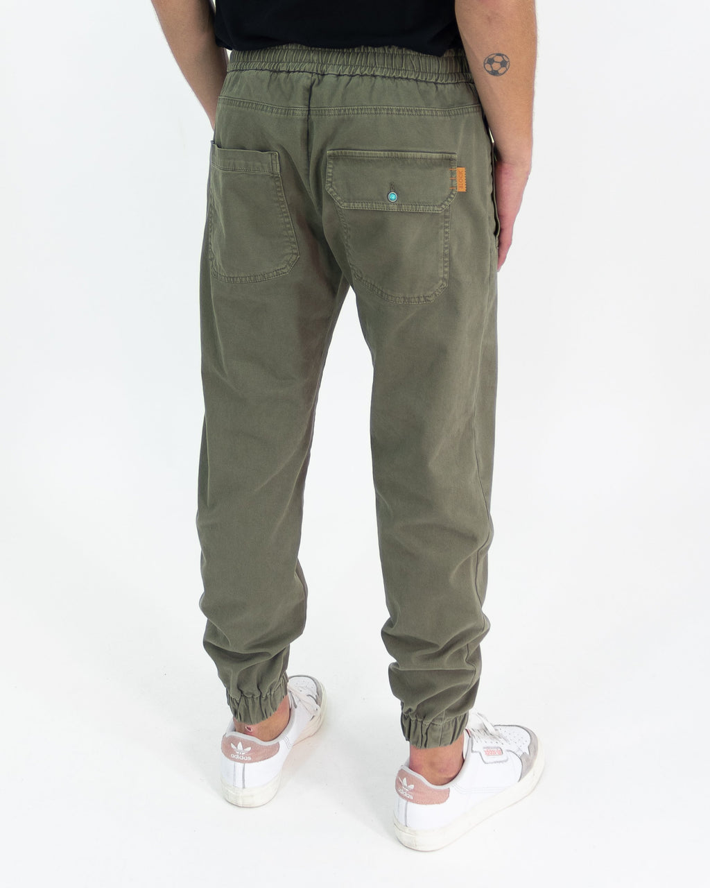 Pantalone con elastico verde salvia - Bl11 - shopTSa
