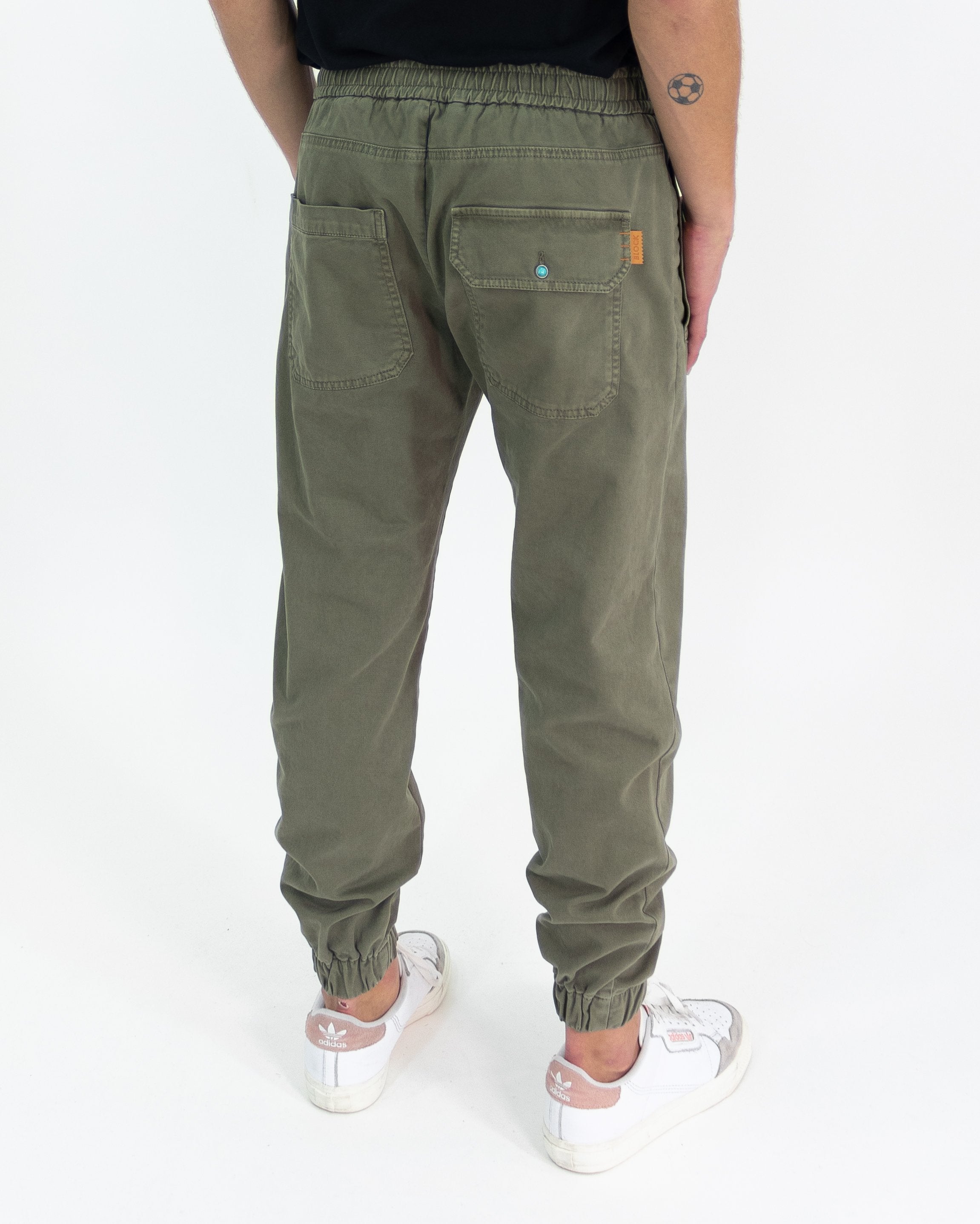 Pantalone con elastico verde salvia - Bl11 - shopTSa