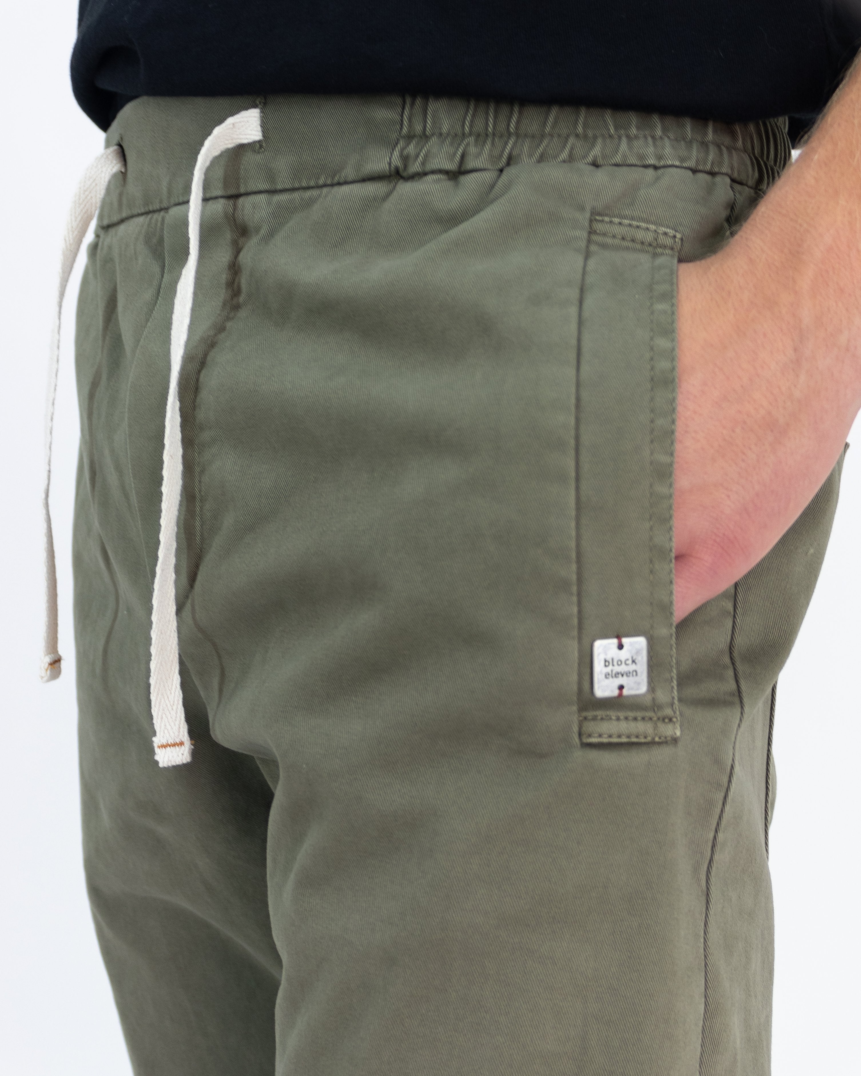 Pantalone con elastico verde salvia - Bl11 - shopTSa