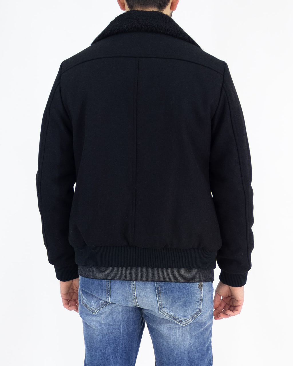 Bomber in panno collo sherpa - Sseinse - shopTSa