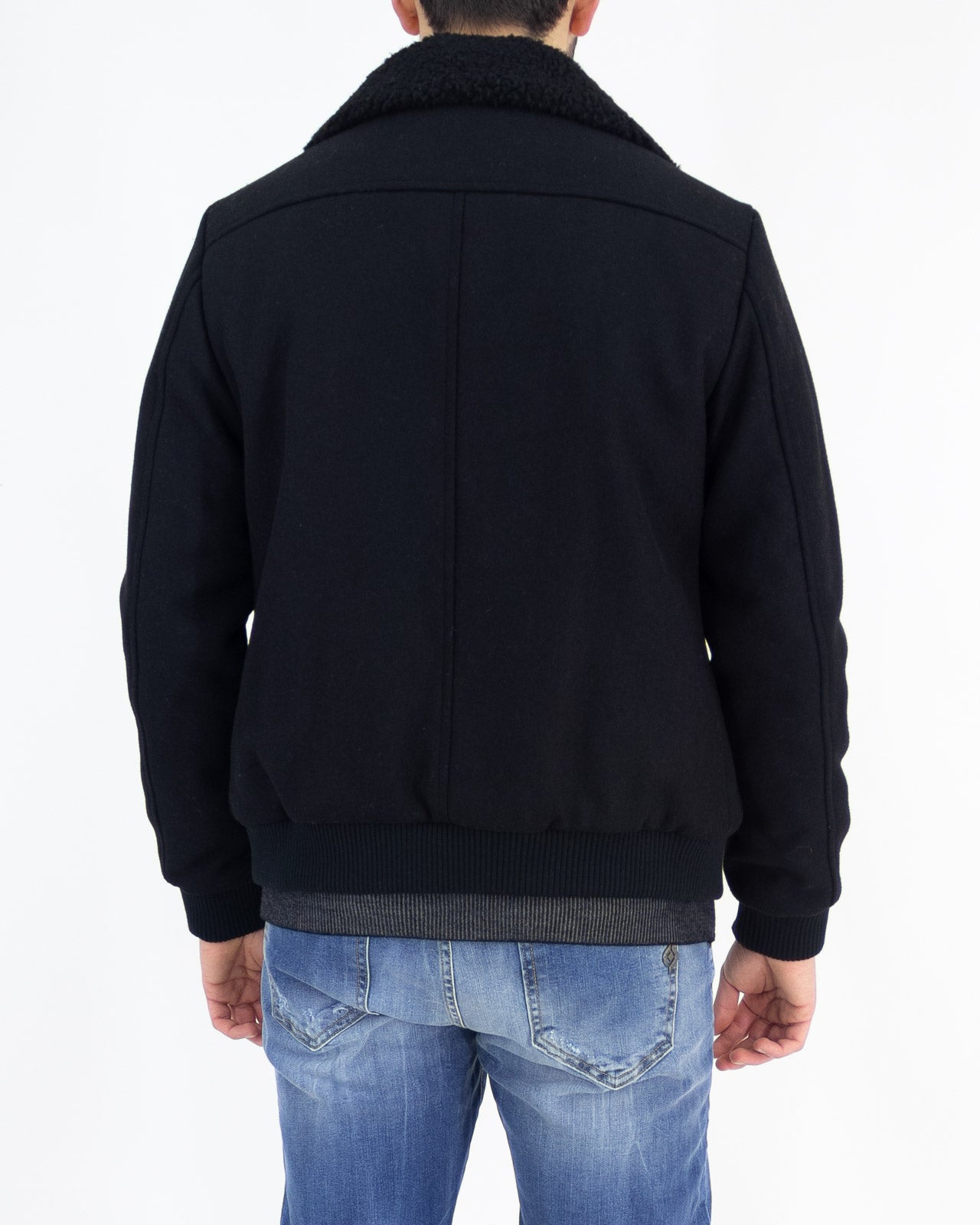 Bomber in panno collo sherpa - Sseinse - shopTSa