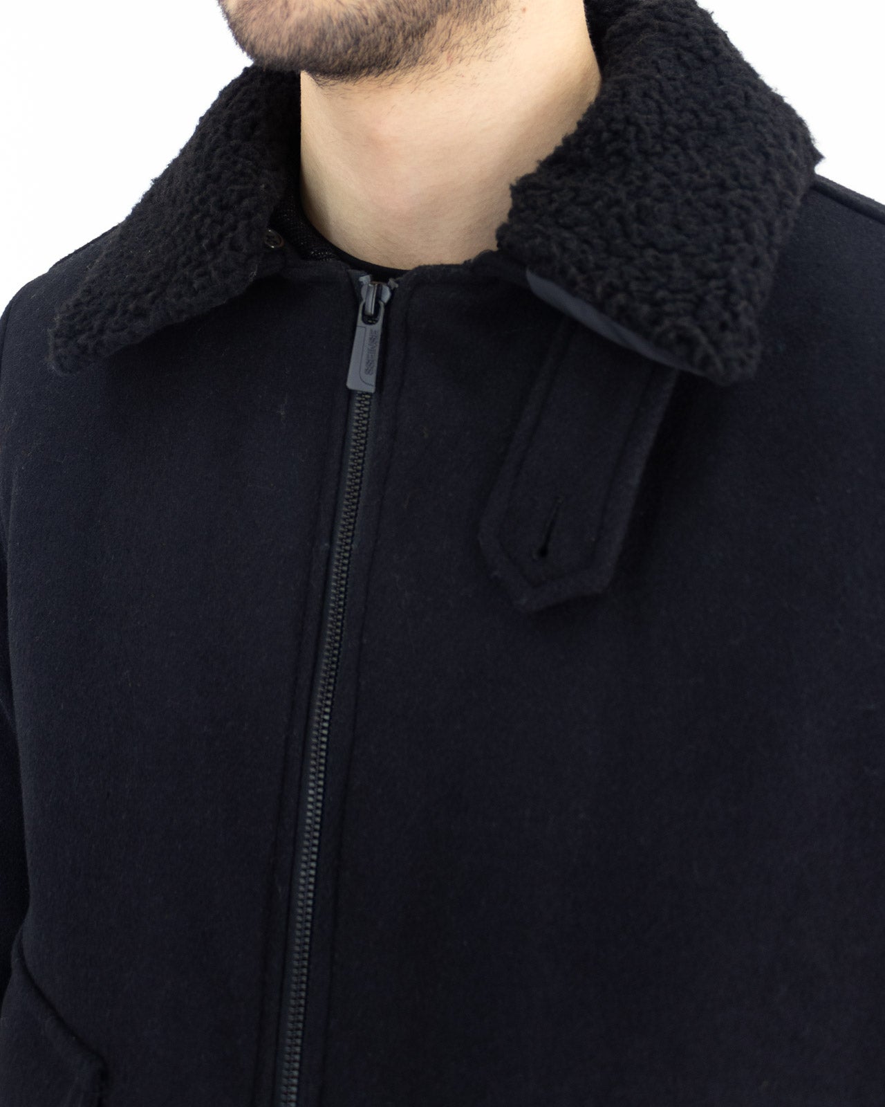 Bomber in panno collo sherpa - Sseinse - shopTSa
