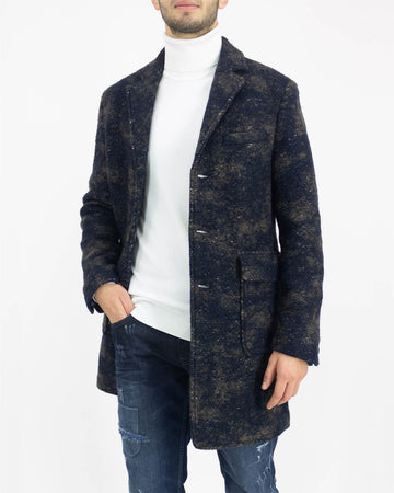 Single-breasted camouflage coat - BL11