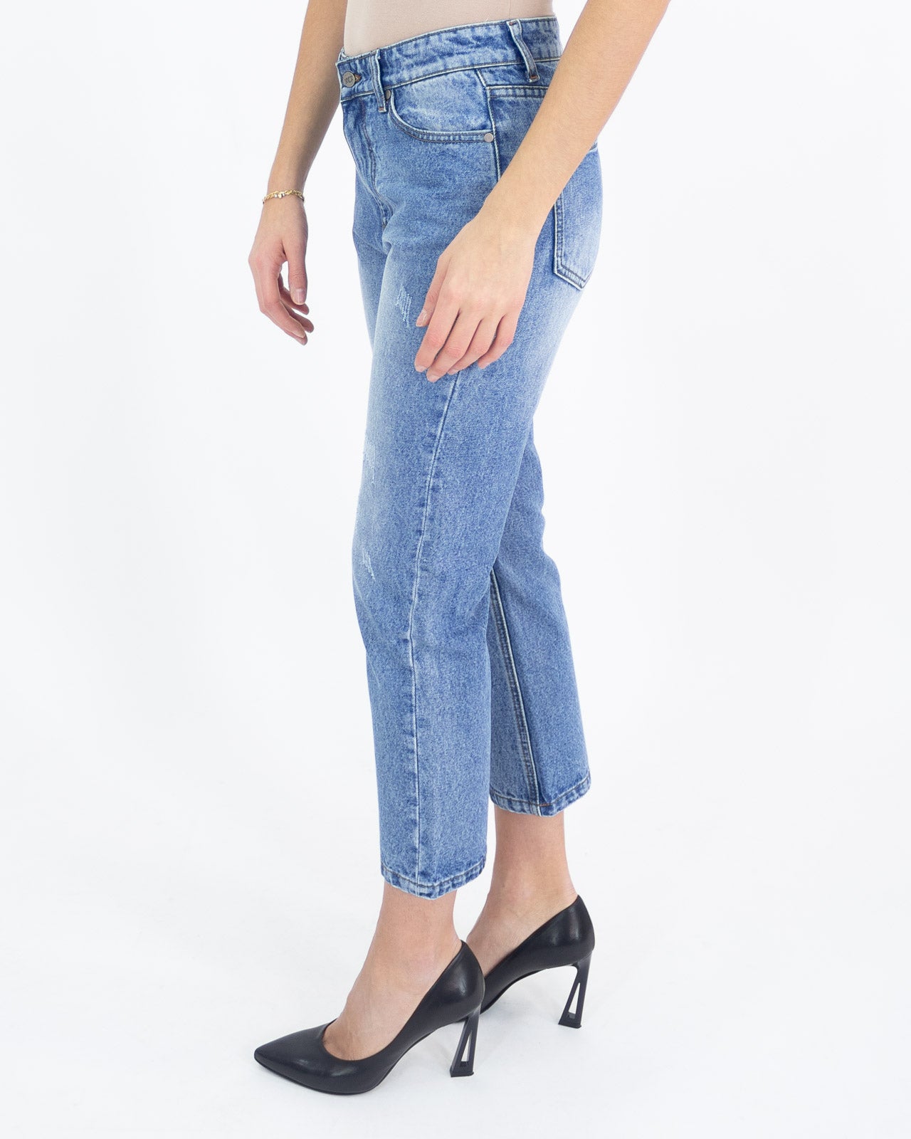 Jeans girlfriend fit chiaro - Rivulet - shopTSa