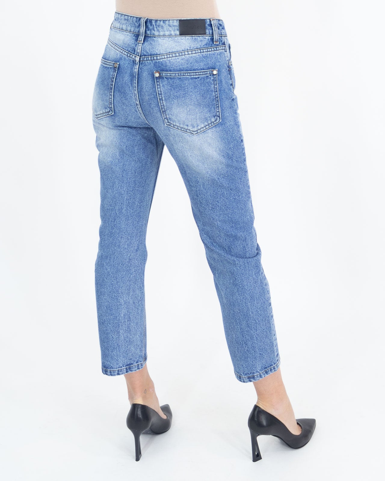 Jeans girlfriend fit chiaro - Rivulet - shopTSa