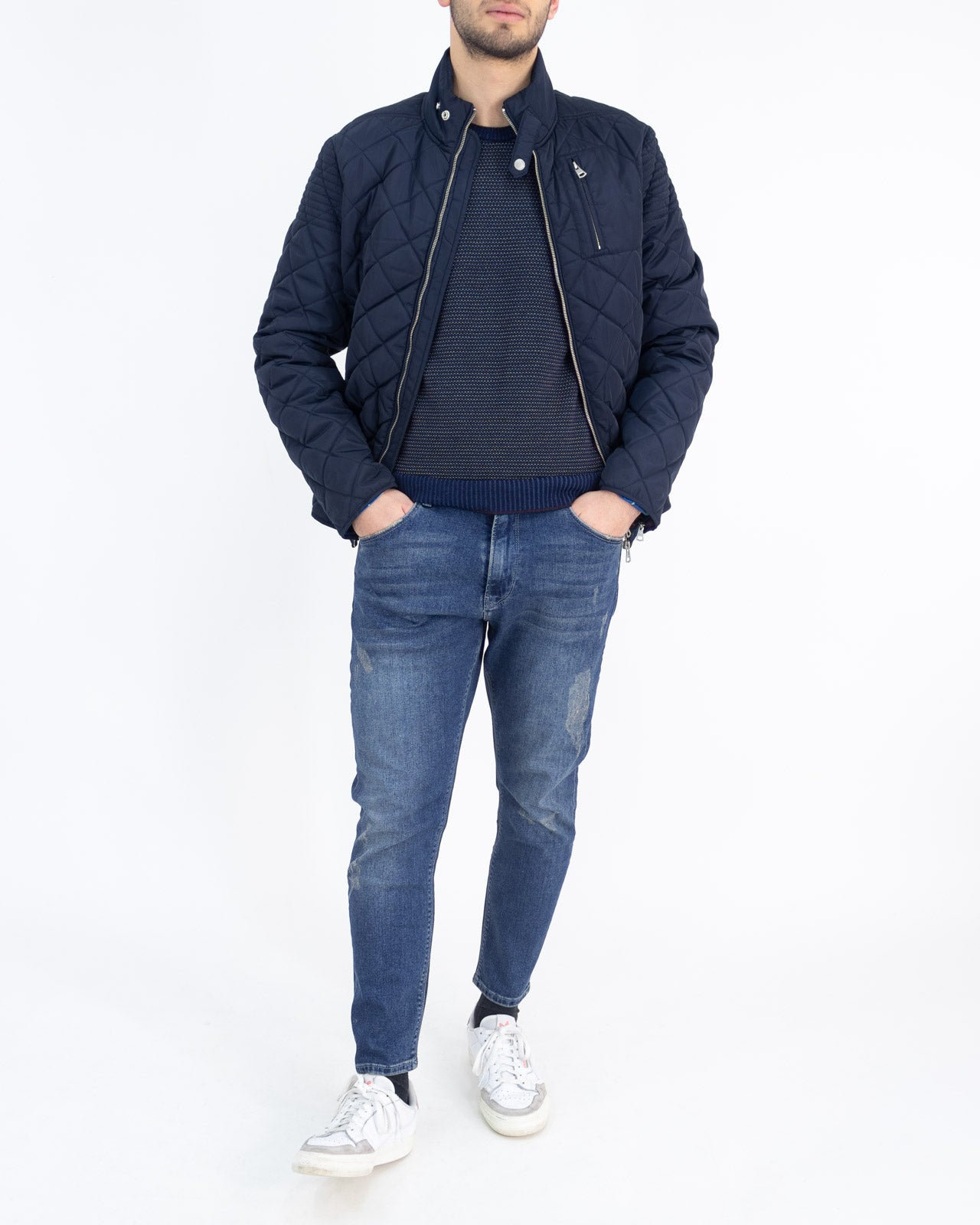 Giubbino trapuntato blu - Gaudì - shopTSa