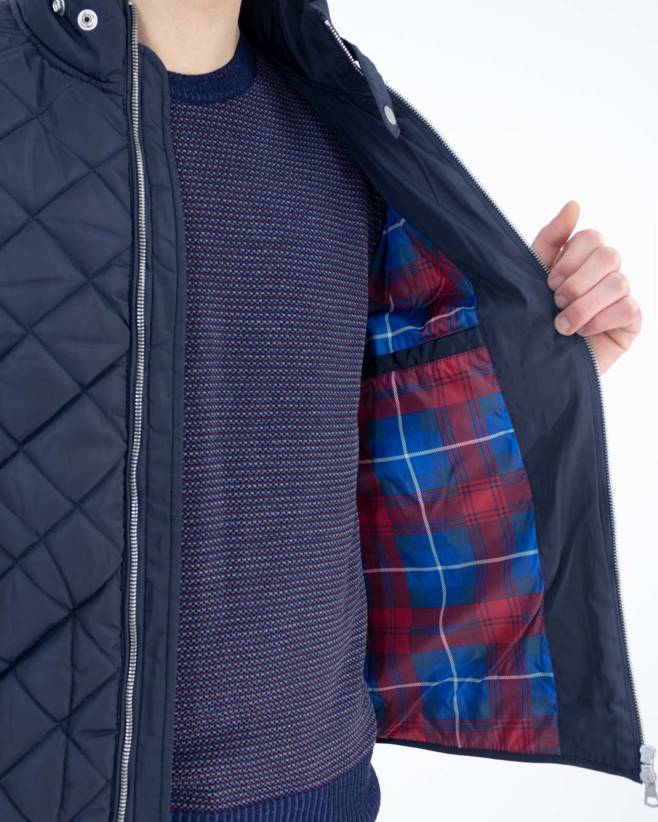 Giubbino trapuntato blu - Gaudì - shopTSa