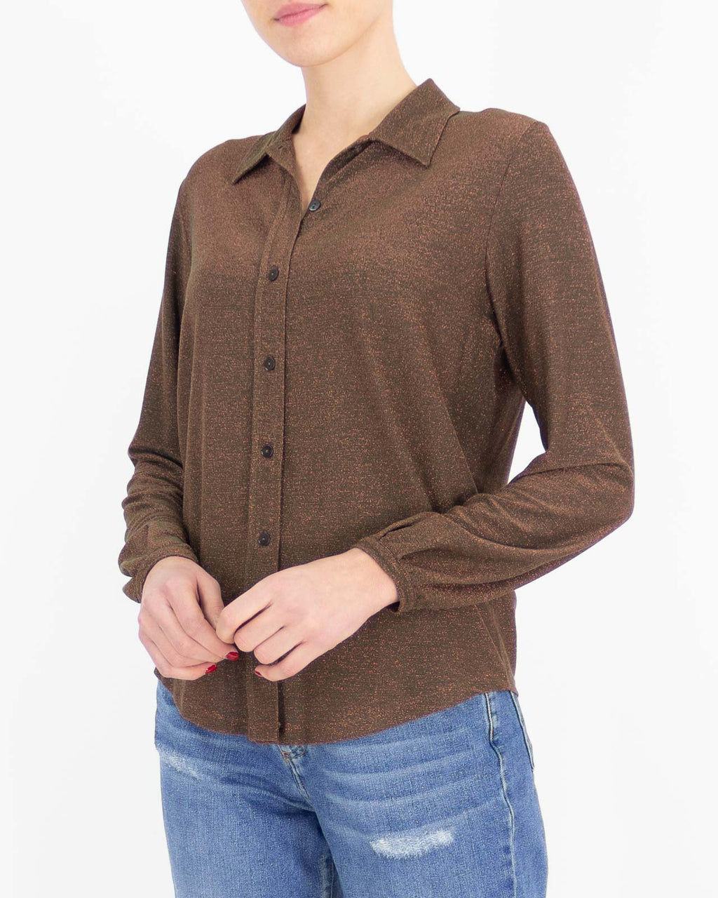 Camicia in viscosa e lurex - RAGNO - Ragno - shopTSa