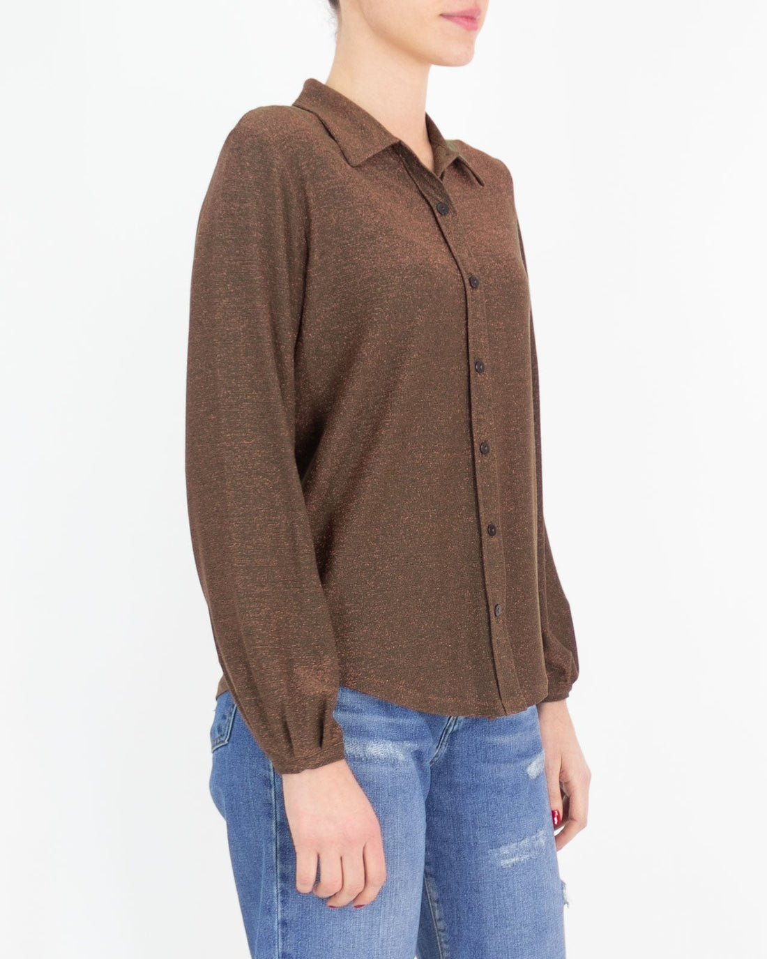 Viscose and lurex shirt - RAGNO