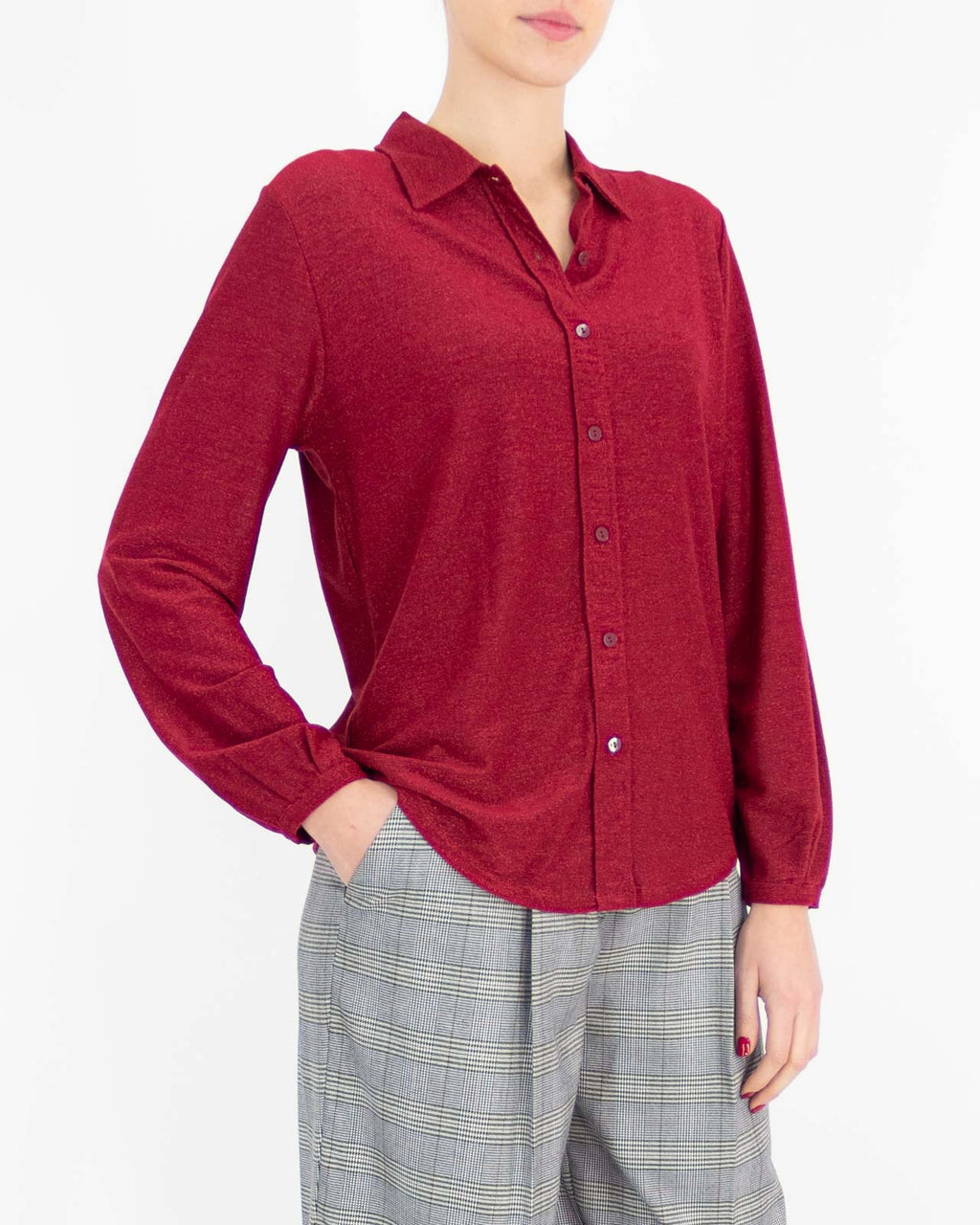 Camicia in viscosa e lurex - RAGNO - Ragno - shopTSa