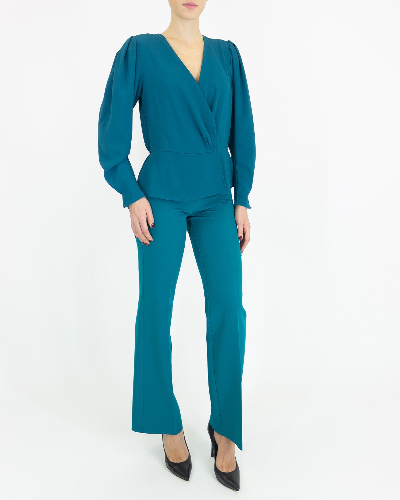 Camicetta incrociata ottanio - Angysix - shopTSa