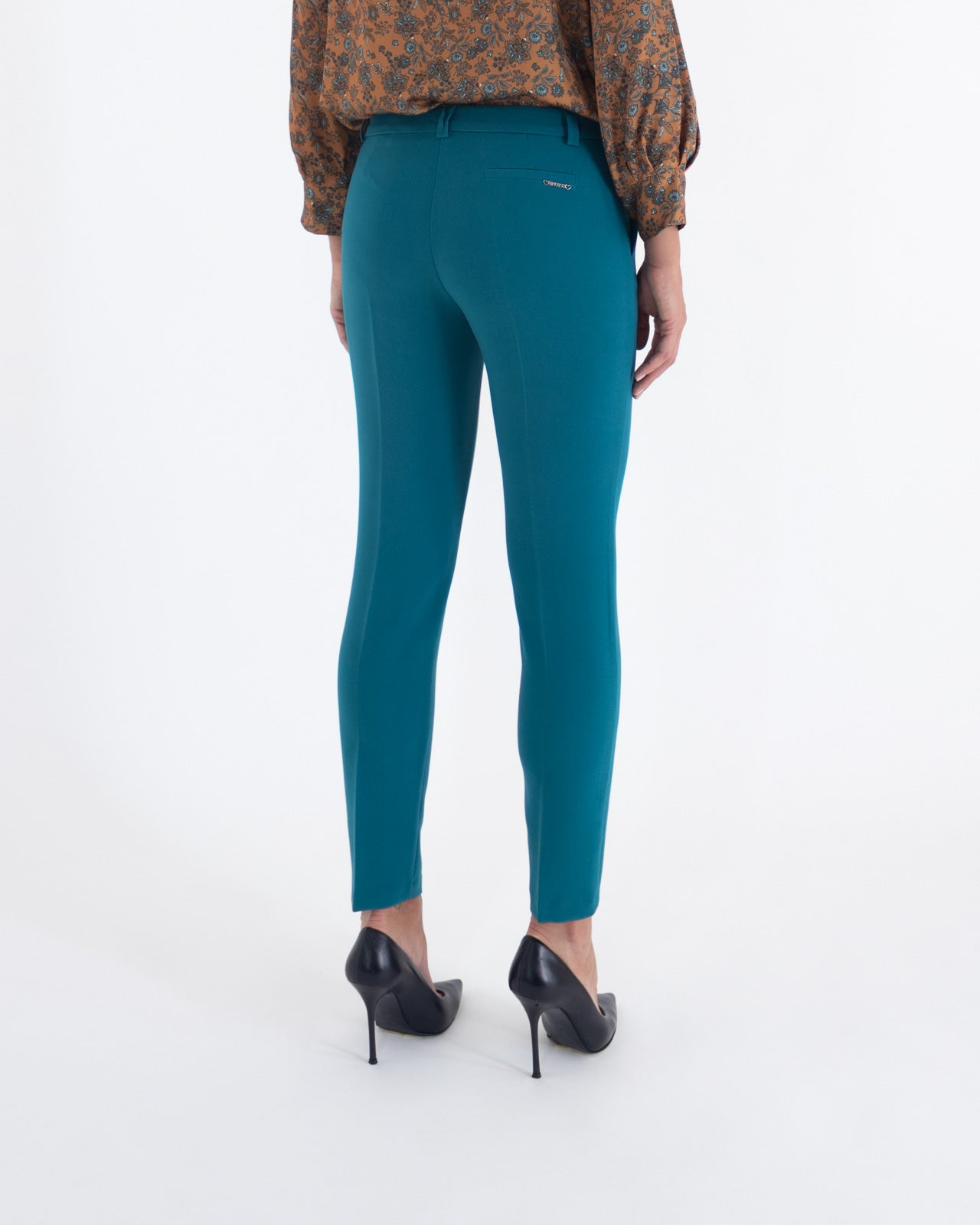 Pantalone aderente ottanio - Angysix - shopTSa