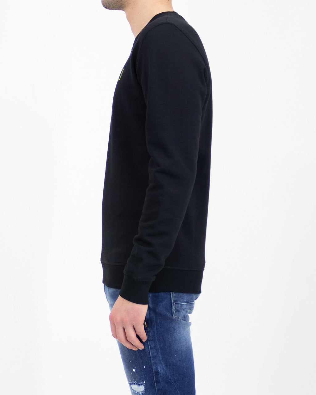 Felpa girocollo in cotone blu - (blame) - shopTSa