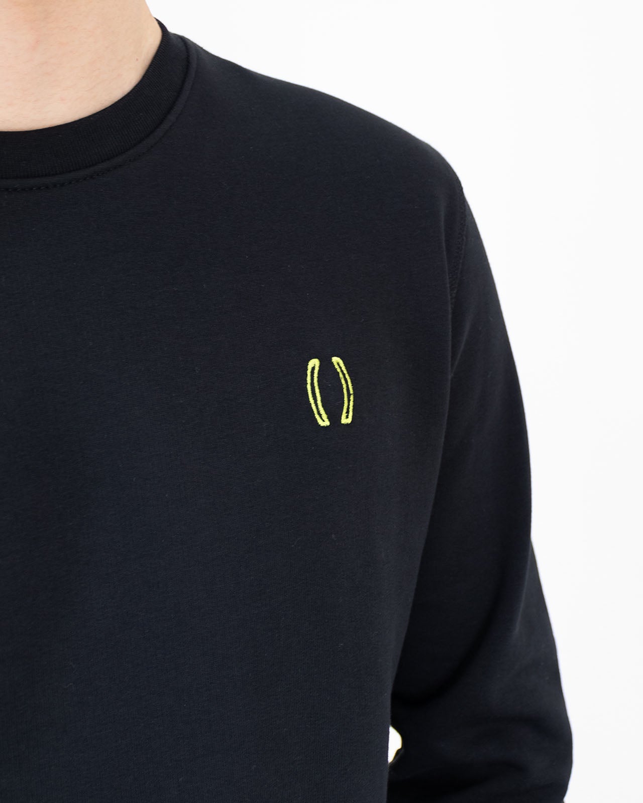 Felpa girocollo in cotone blu - (blame) - shopTSa