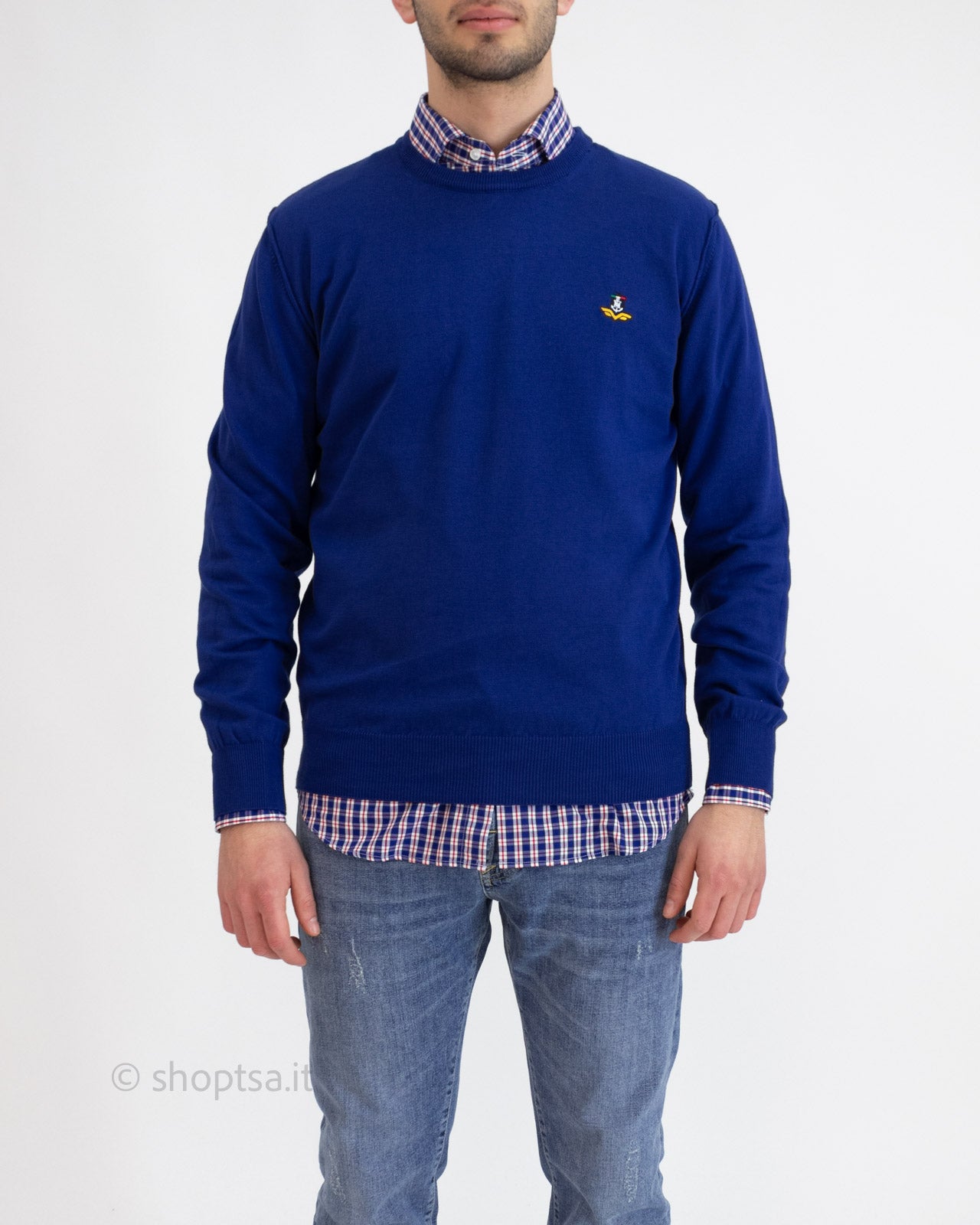 Maglioncino girocollo cotone leggero