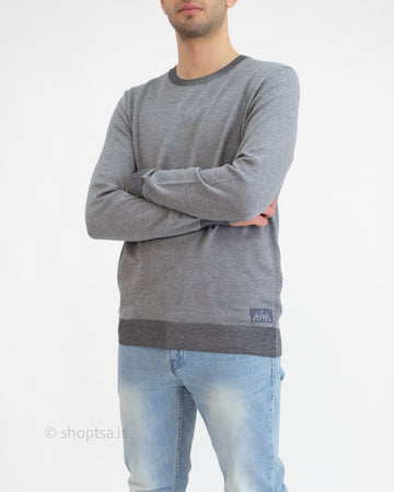 Double-knit cotton sweater
