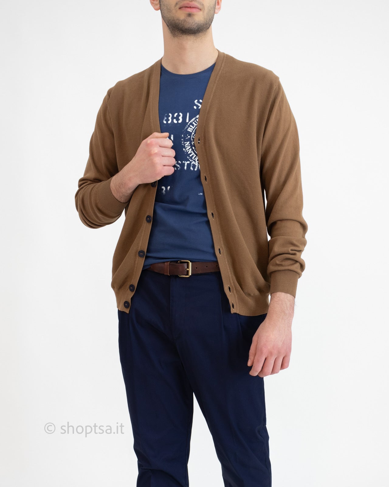 Cardigan uomo in cotone Prima Linea