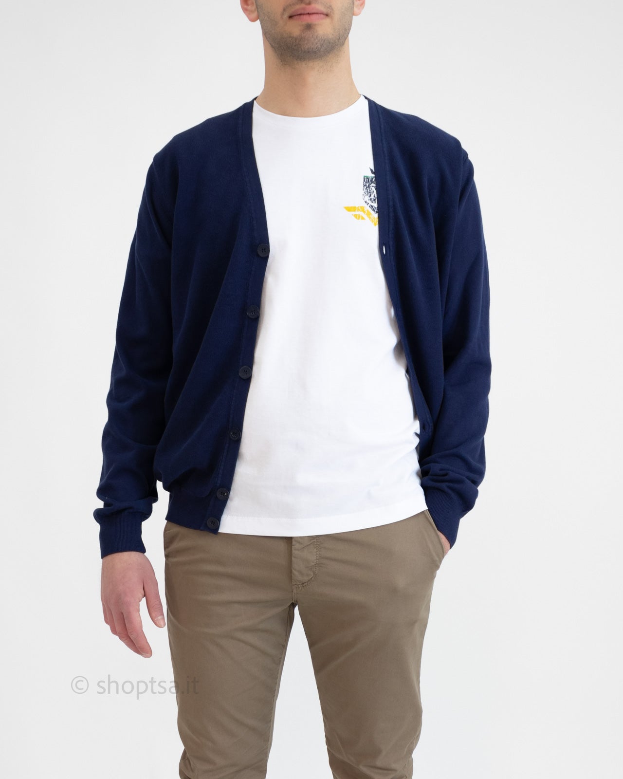 Men's cotton cardigan - Prima Linea