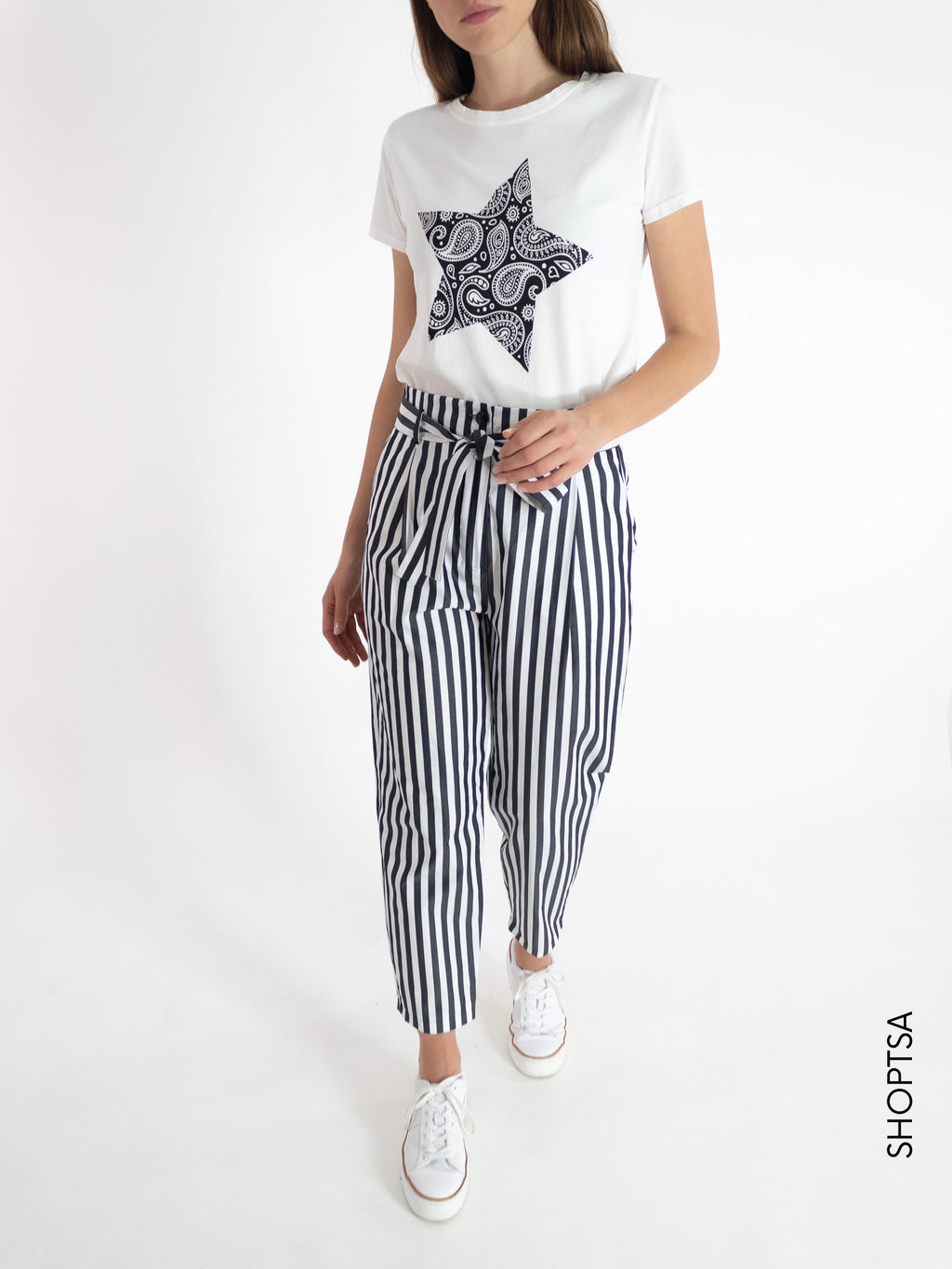 Pantalone righe DENTICE - EMME Marella - Emme Marella - shopTSa