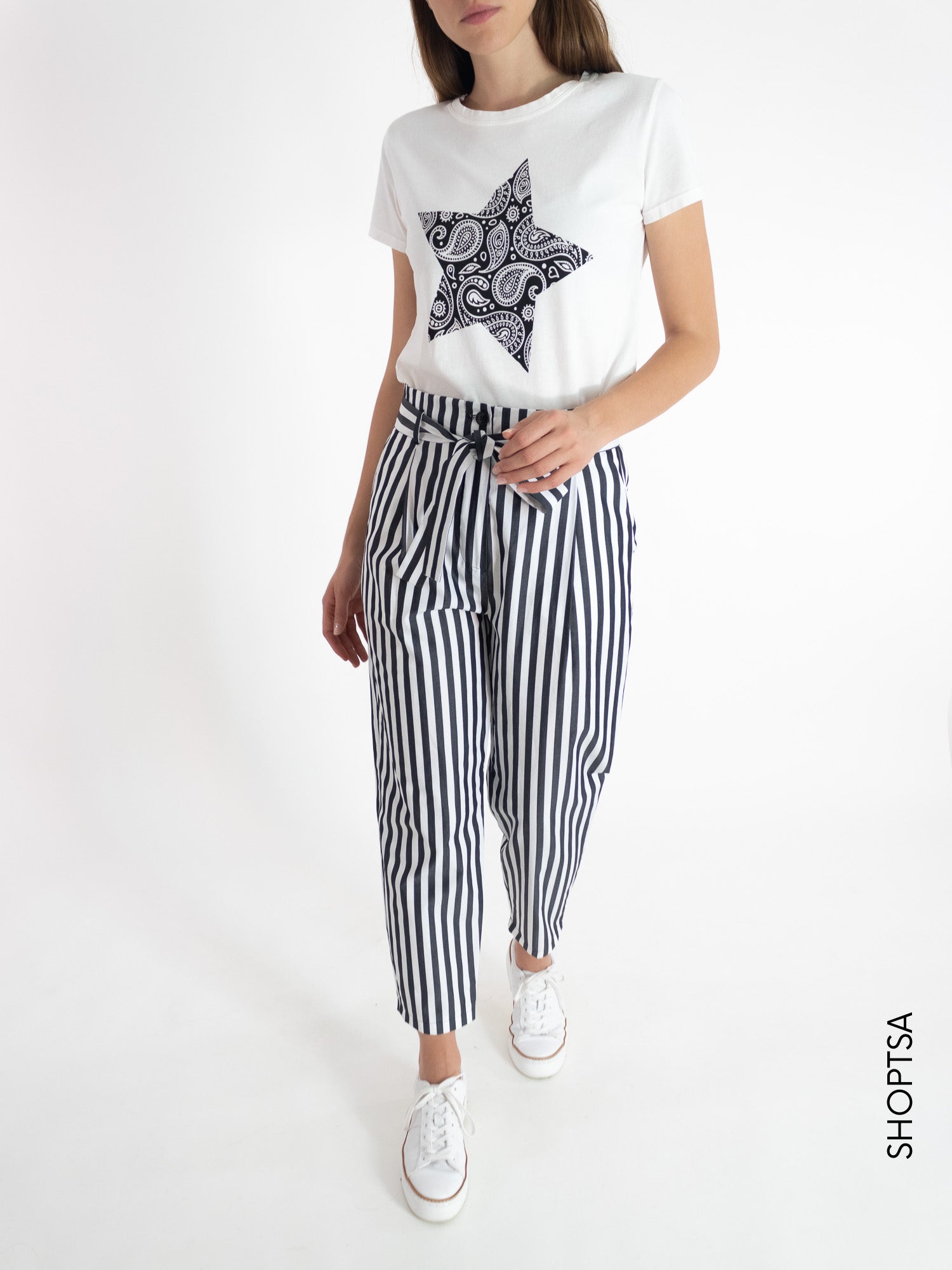 Pantalone righe DENTICE - EMME Marella - Emme Marella - shopTSa