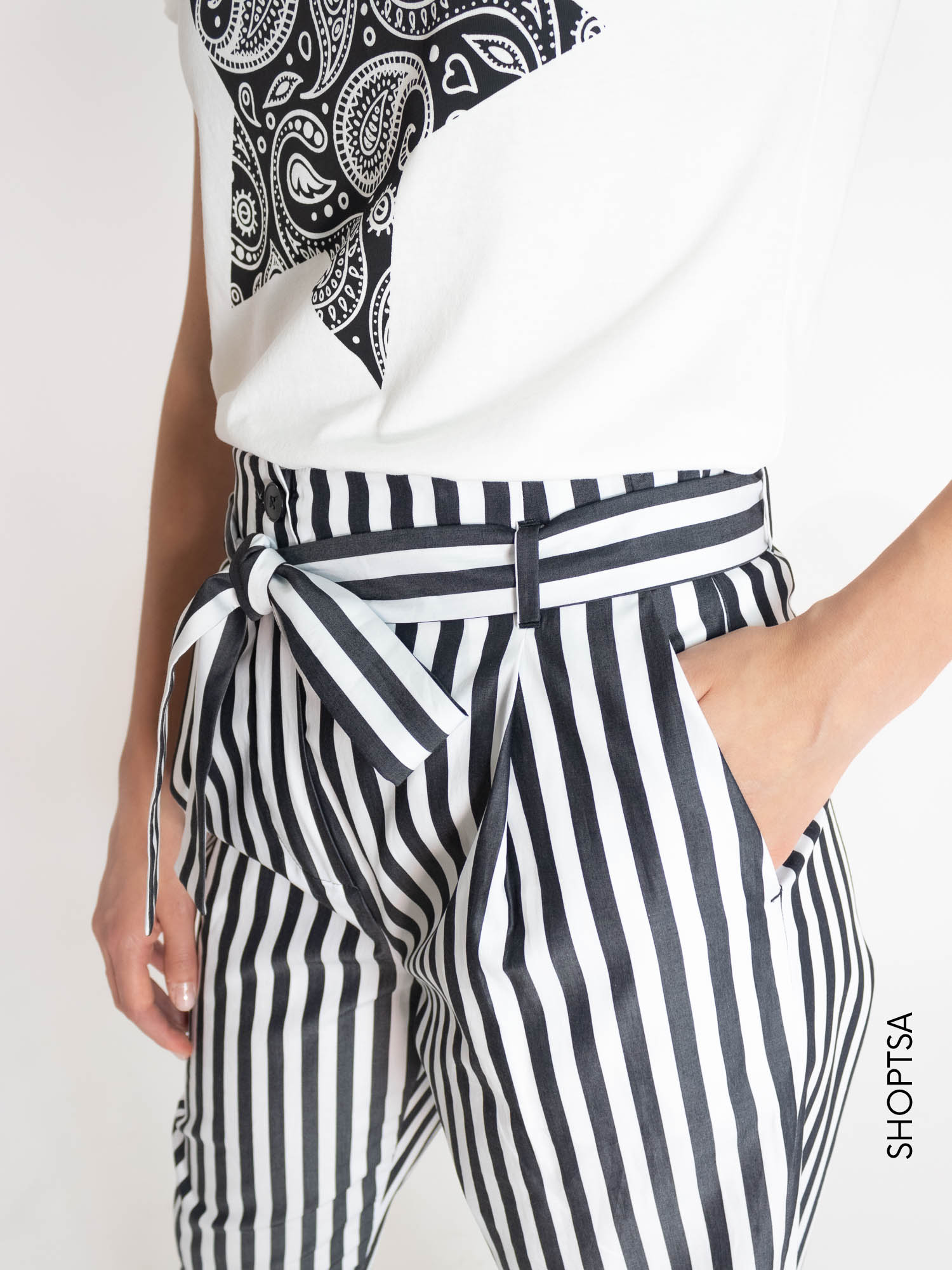 Pantalone righe DENTICE - EMME Marella - Emme Marella - shopTSa
