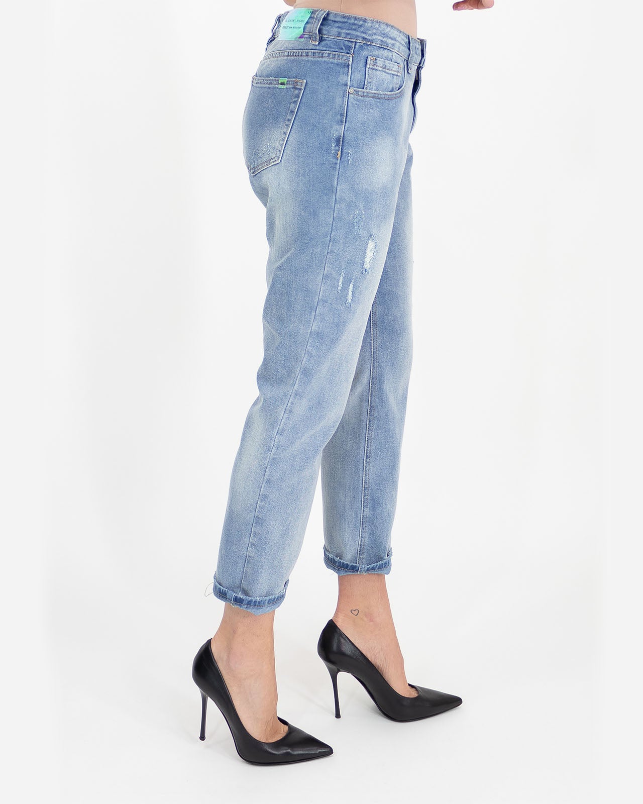 Jeans girlfriend sabbiato - Rivulet - shopTSa