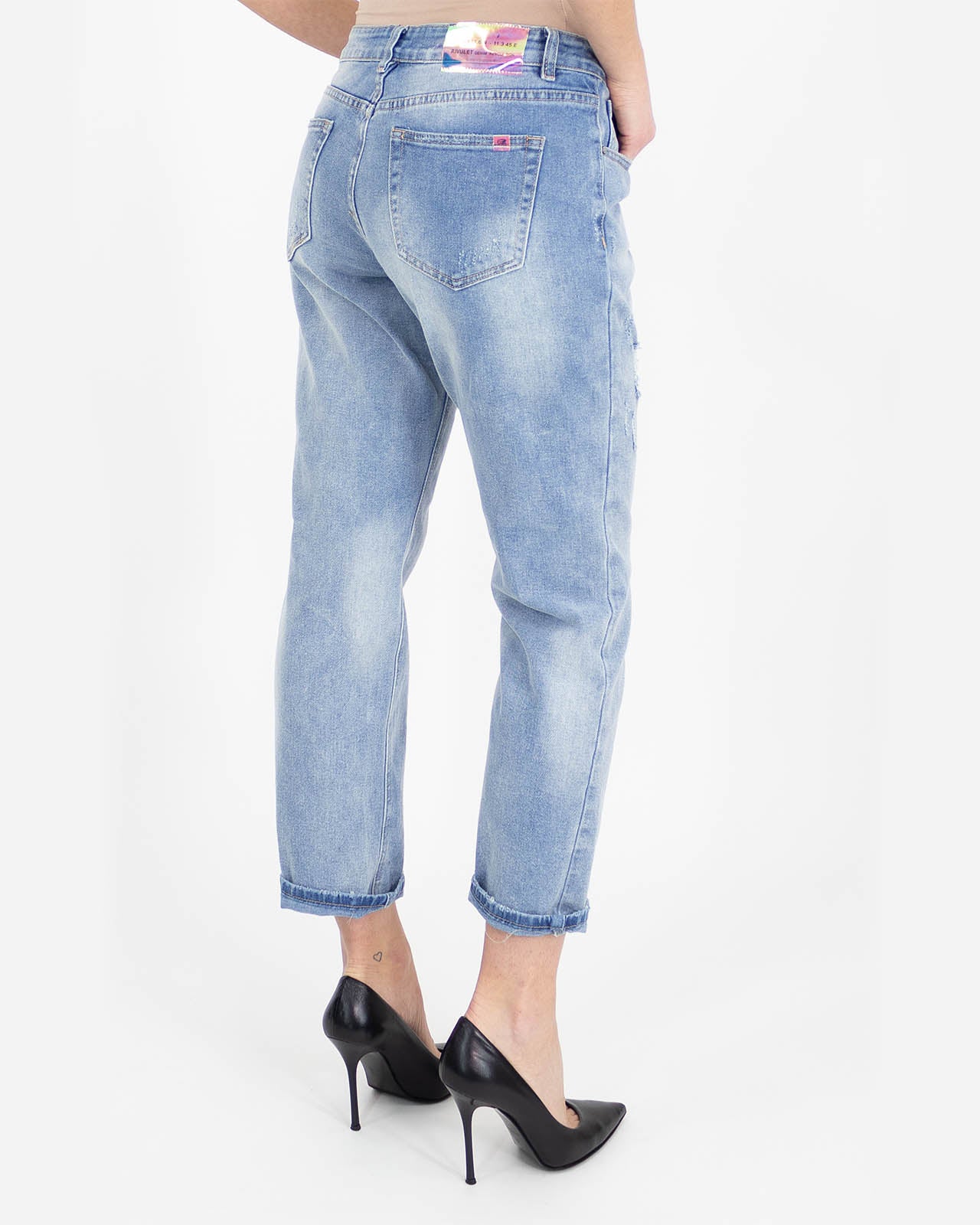 Jeans girlfriend sabbiato - Rivulet - shopTSa