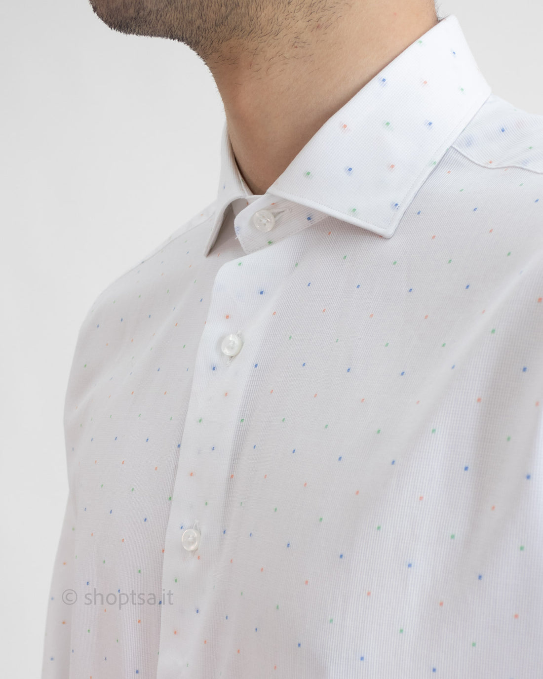 Elegant micro dot shirt