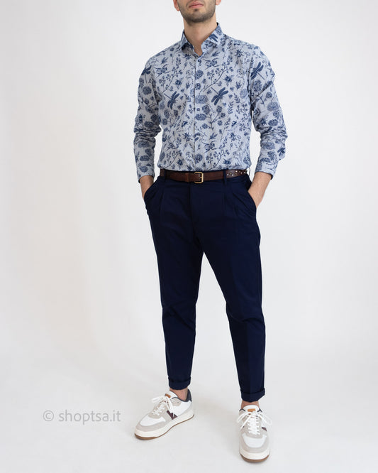 Camicia stampa fantasie libellule