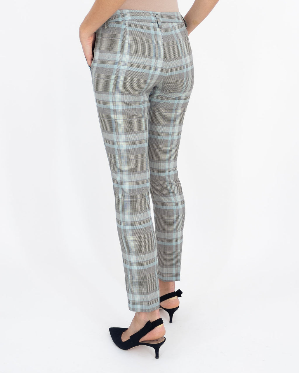 Pantalone a quadri azzurro - Emme Marella - shopTSa